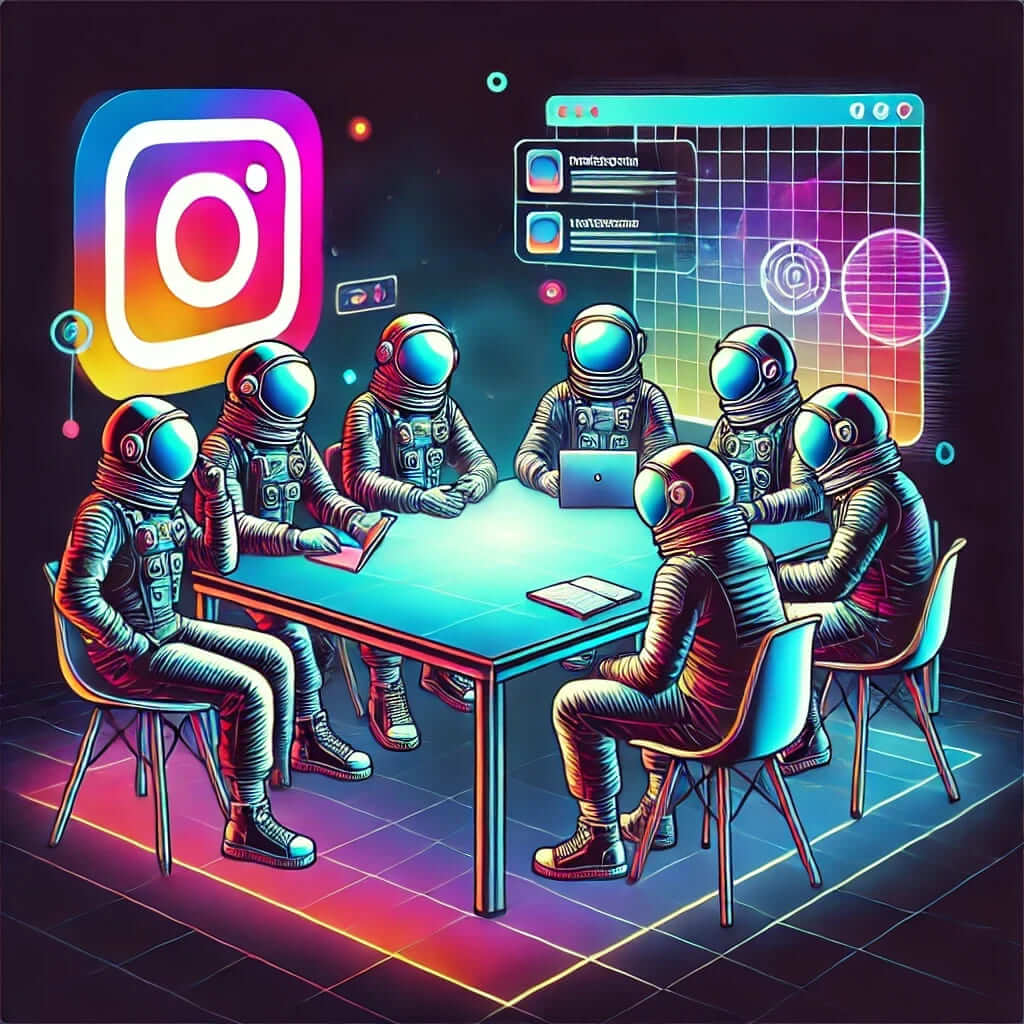 prestataires de service futuristes en publicités instagram